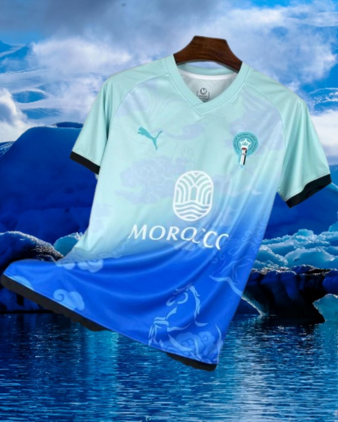 Maillot concept bleu du Maroc