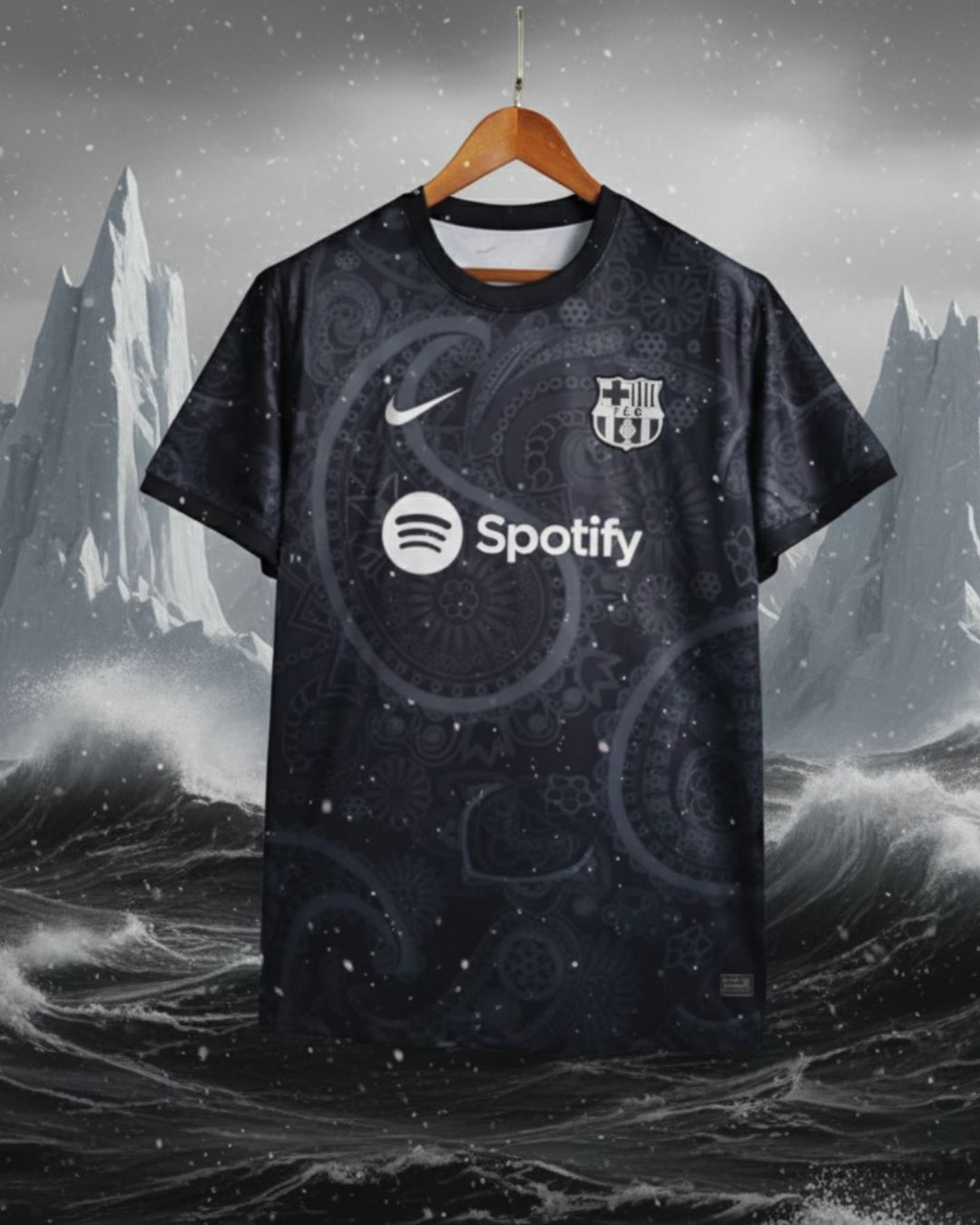 Maillot concept noire du FC Barcelone