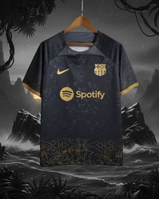 Maillot concept noire et doré du FC Barcelone