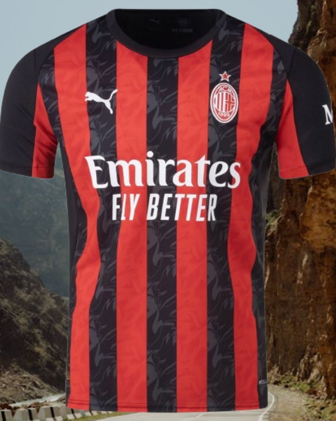 Maillot domicile de l'AC Milan 2025/26