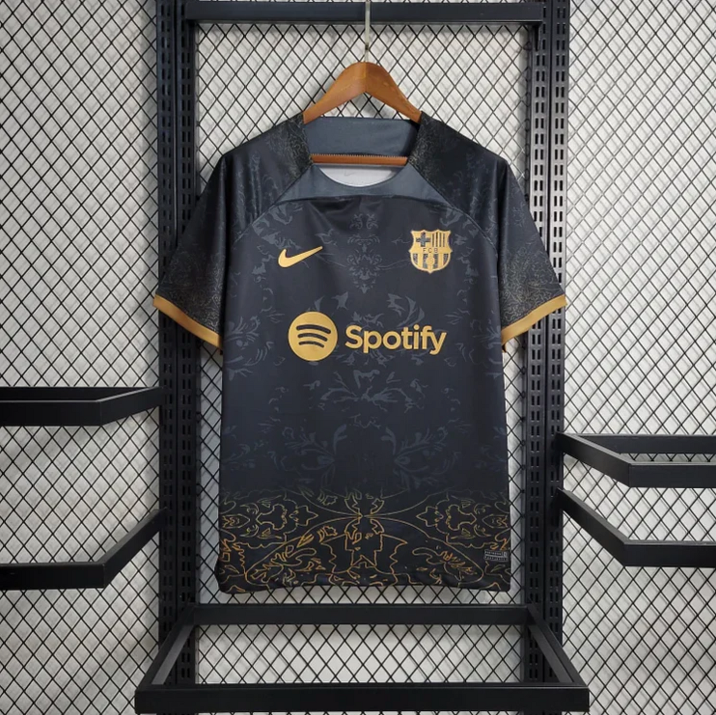 Maillot concept noire et doré du FC Barcelone