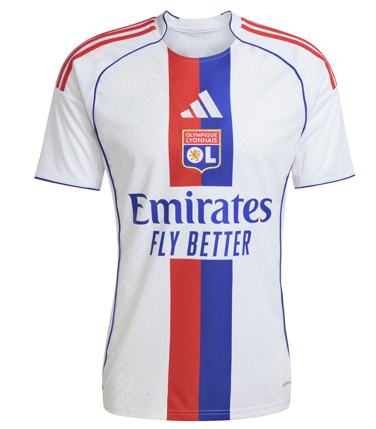 Maillot domicile de l'olympique lyonnais 2025/26