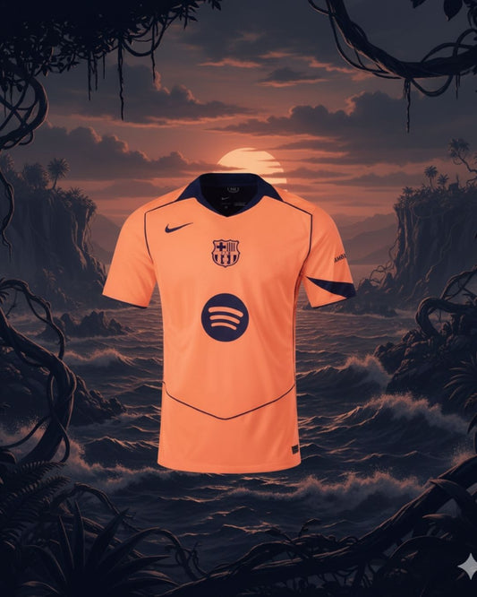 Maillot FC Barcelone Extérieur Orange 2025/26