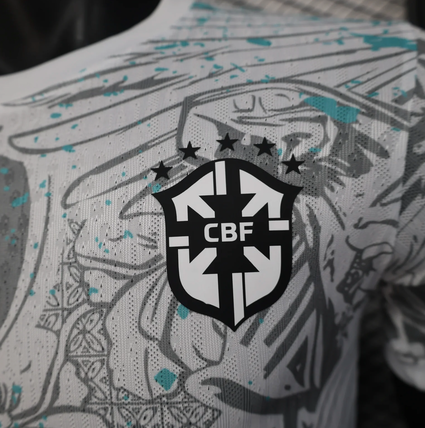 Maillot Brésil bleu concept