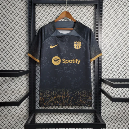 Maillot concept noire et doré du FC Barcelone