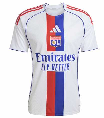 Maillot domicile de l'olympique lyonnais 2025/26