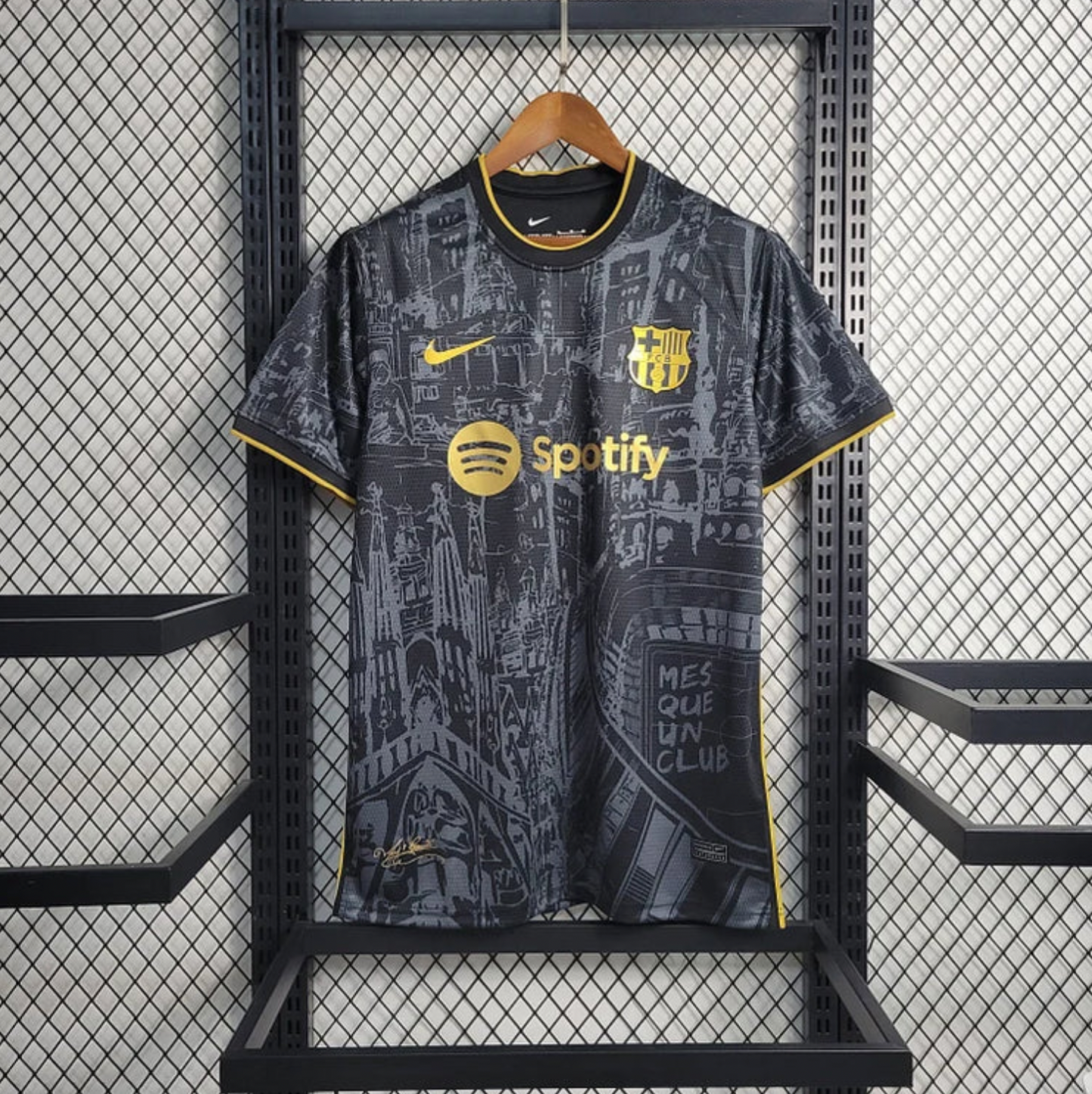 Maillot concept noire et doré du FC Barcelone