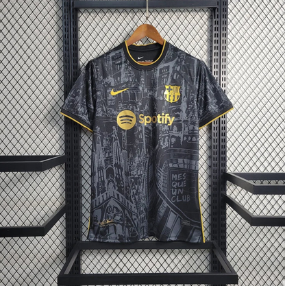 Maillot concept noire et doré du FC Barcelone