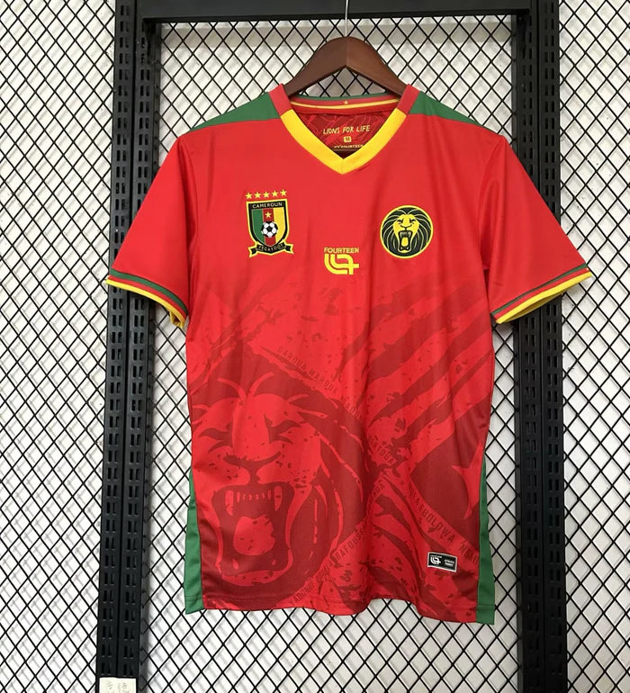 Maillot concept rouge du Cameroun 2025/26 (Copie)
